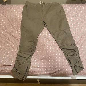 H&M fear of god style essentials jogger pants elastic with zipper at bottom